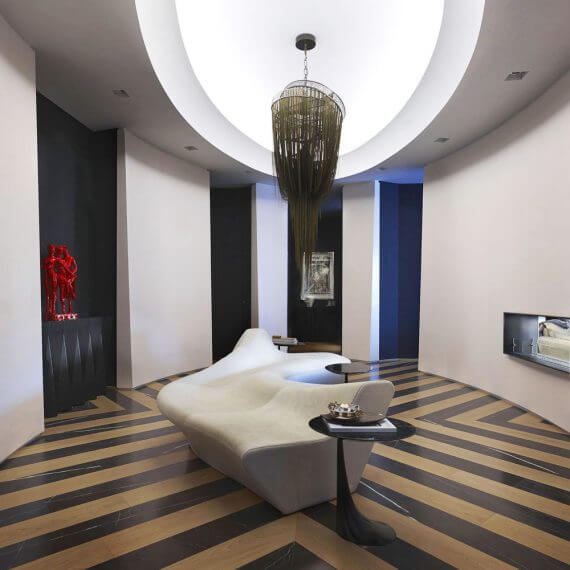 modern apartment interior design Moscow living area